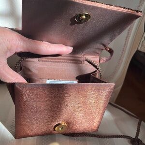 Brown/Bronze little purse perfect for a special occasion.